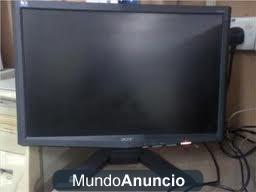 vendo pantalla plana acer x-193-w de 19 pulgadas,apenas usado+pc