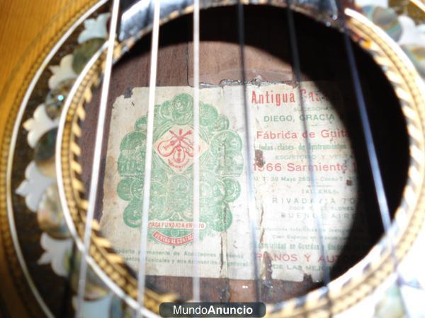 guitarra antigua casa nuñez,preciosa luthier diego gracia.