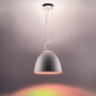 Artemide Nur Mini Metamorfosi - Lampara de suspension de aluminio pintado gris anodizado con fuente de luz halogena - iL - mejor precio | unprecio.es