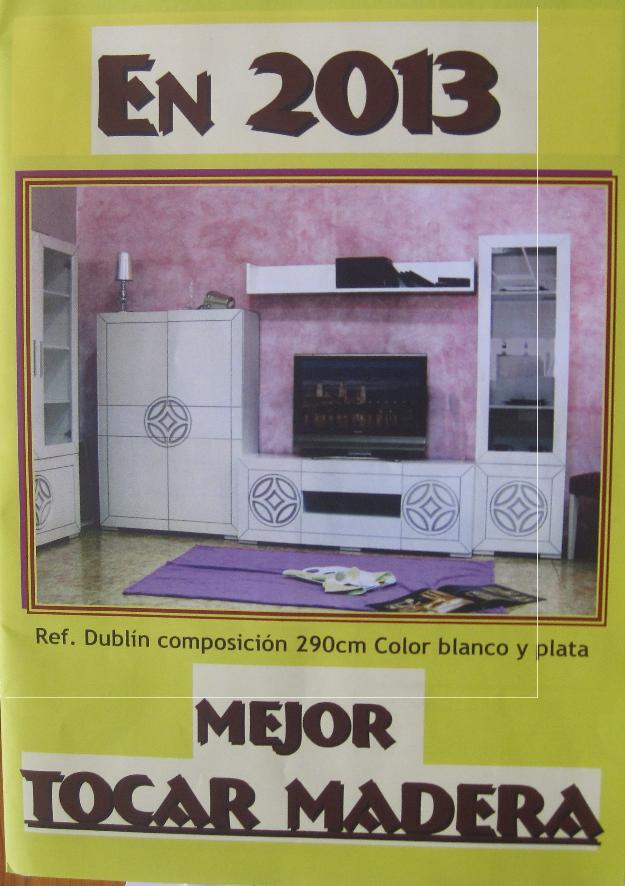 En 2013 mejor tocar madera;: muebles