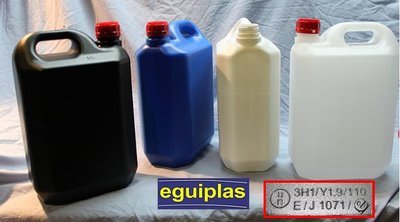 Venta de bidones y garrafas de plastico nuevas.