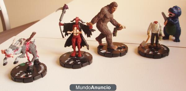 Cinco miniaturas HorrorClix Nightmares