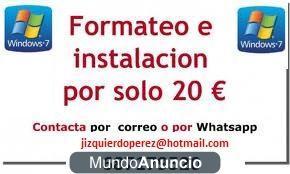 FORMATEO ORDENADORES INSTALO WINDOWS 7 (LICENCIA VALIDA)