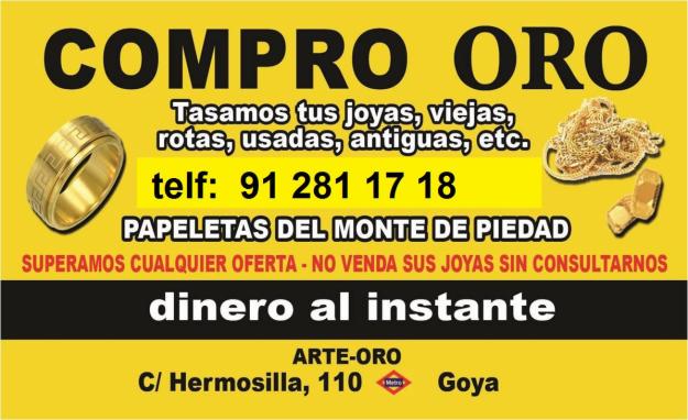 PAGAMOS MAS DINERO POR SUS JOYAS DE ORO,CONSIGA DINERO FACIL Y RAPIDO