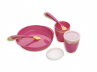 playgro easy grip feeding set pink - mejor precio | unprecio.es