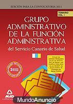 OPOSICION PARA ADMINISTRATIVO DEL HOSPITAL DE CANARIAS. TEMARIO.