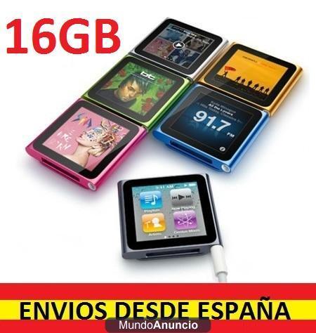 MP3 MP4 16GB PANTALLA TACTI 6ª GENERACION TOUCH SCREEN