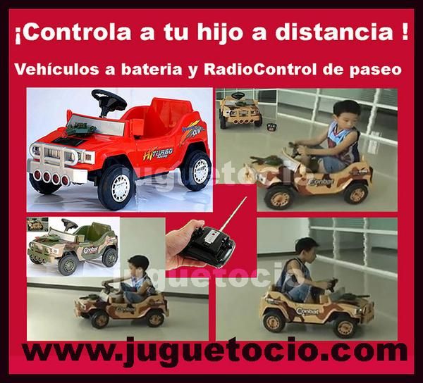 COCHE A BATERIA Y RADIOCONTROL DE PASEO PARA NIÑOS