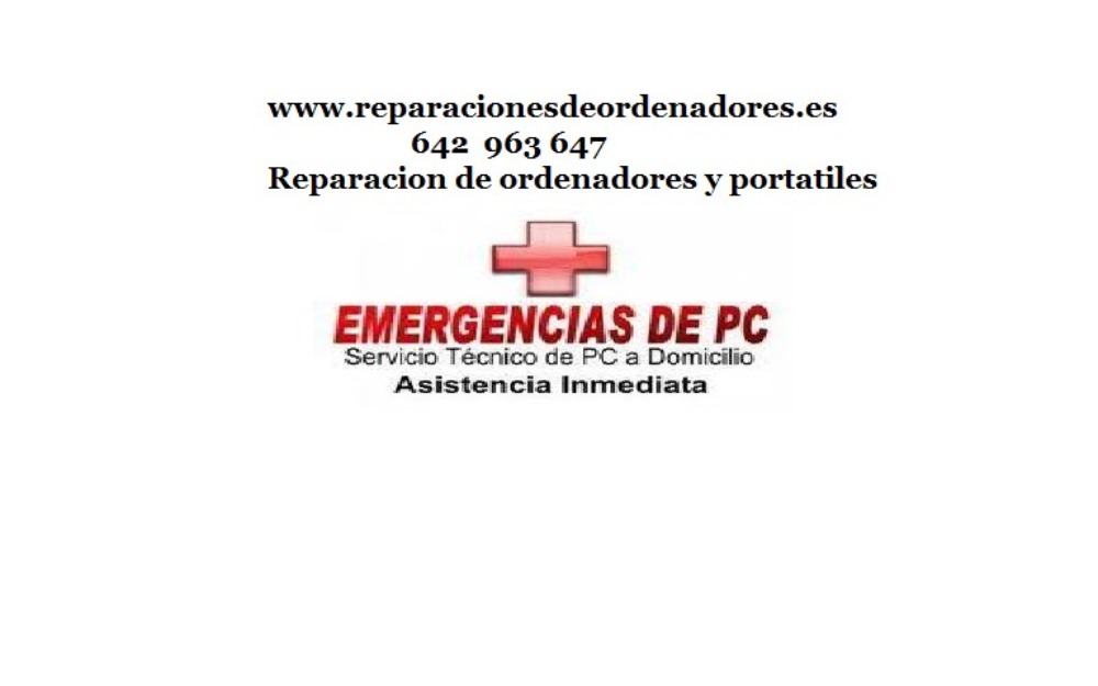 Reparacion de ordenadores y portatiles a domicilio Madrid