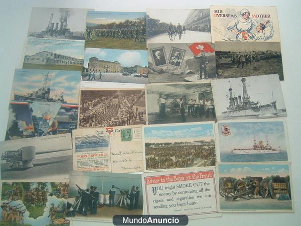 42 postales militares antiguas desde la 1º Guerra mundial