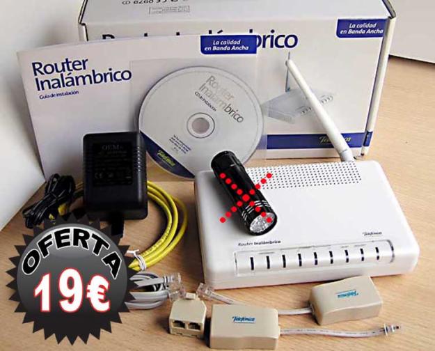 Router ZyXEL P660HW-D1 ADSL2+ de telefonica  Wireless 54 Mbps  4 Puertos 10/100