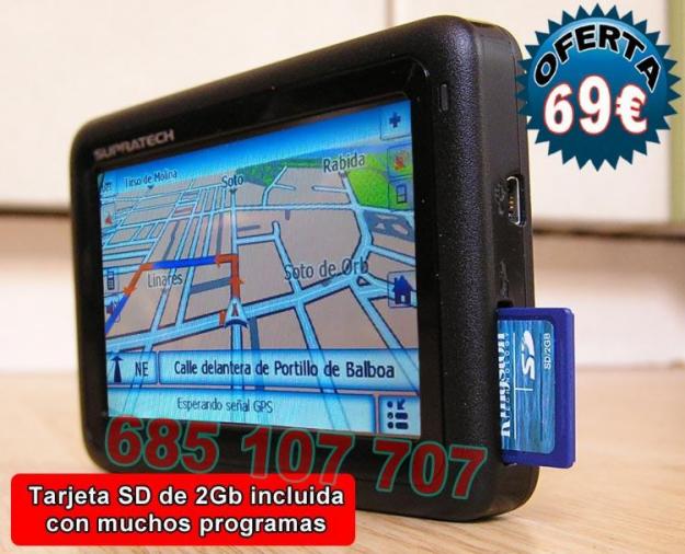 Navegador GPS Supratech triton XL con tarjeta SD 2Gb