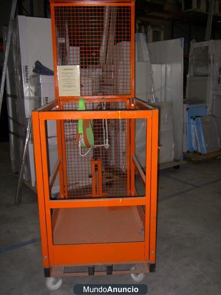 Vendo jaula seguridad para trabajos en altura