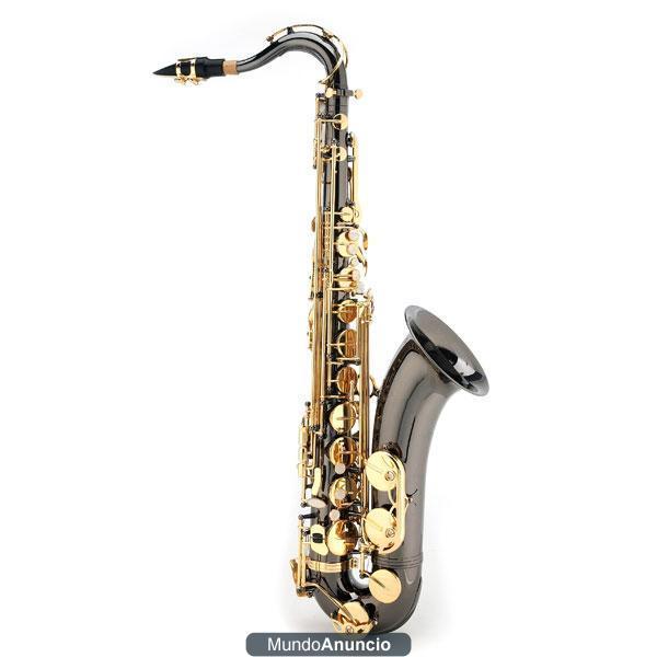 VENDO SAXOFON TENOR DORADO Y NEGRO NUEVO A ESTRENAR LGX