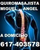 Quiromasajista  miguel angel a domicilio