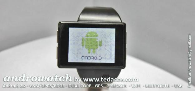 RELOJ ANDROID TELEFONO DE PULSERA ANDROWATCH WIFI GPS BLUETOOTH TACTIL LIBRE GSM