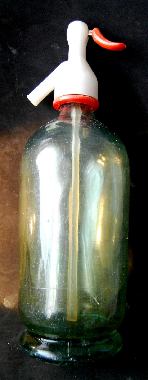 Botella sifón cristalino tipo bombona