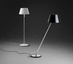 Vibia Giro - Lámpara de pie con pantalla negro - iLamparas.com