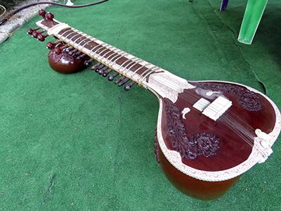 Sitar profesional india con doble calabaza