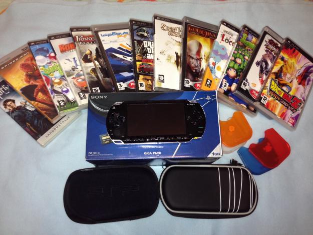 PSP con 11 juegos y 2 películas