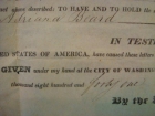 Documento firmado por el presidente EEUU John Tyler - mejor precio | unprecio.es