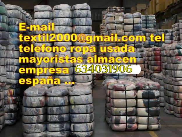 EMPRESA ALMACEN ROPA USADA telefono 634031906