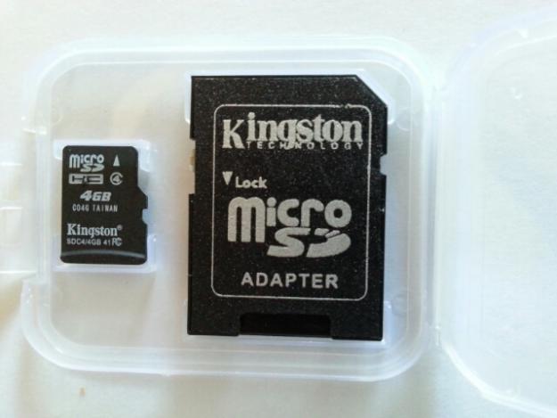tarjeta de memoria microsd 4gb