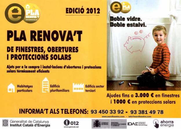 Pla Renovat de Finestres 2012