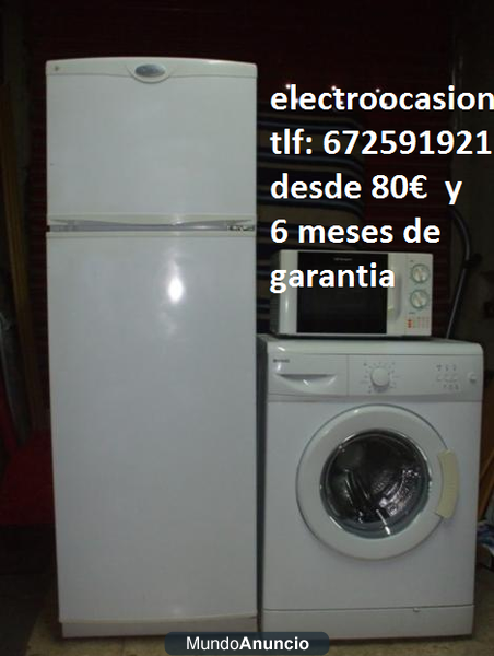 lavadoras seminueva desde 80€ y 6 meses de garantia