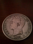 Moneda 5 Pesetas de AMADEO I DE 1871 SMD de plata - mejor precio | unprecio.es