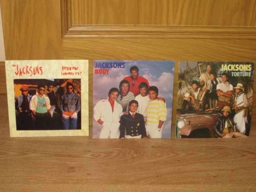 the jacksons - lote 3 discos de vinilo -michael jackson