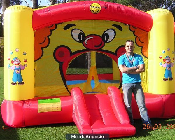 Castillo Super payaso con rampa.Badajoz