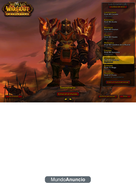 Vendo cuenta World Of Warcraft