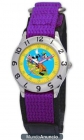 Disney 0803C038D009S504 - Reloj para niños de cuarzo, correa de textil color lila - mejor precio | unprecio.es