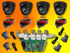 Vigilancia antirrobo con 4 camaras color vision nocturna y grabadora - mejor precio | unprecio.es