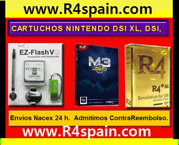 CARTUCHOS R4I , M3I ZERO EZFLASH para tu NINTENDO : COMPRAR