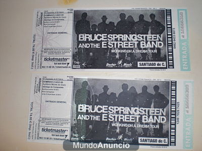 entradas bruce springsteen santiago