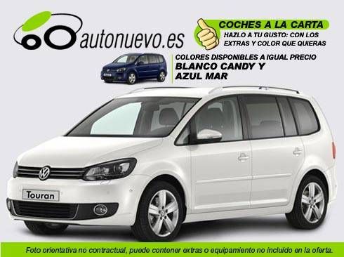 Volkswagen Touran Sport 2.0Tdi i 140cv Manual 6vel. Blanco Candy ó Azul Indian. Nuevo. Nacional. A la Carta.