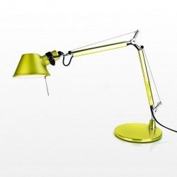 Artemide Tolomeo Micro Sobremesa con base - Amarillo anodizado - iLamparas.com