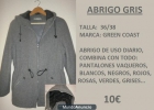 Abrigo gris con capucha de pelito de la marca Greencoast (el corte ingles) - mejor precio | unprecio.es