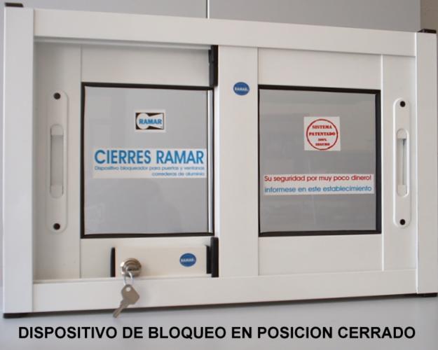 BLOQUEADORES VENTANAS  Y PUERTAS CORREDERAS DE ALUMINIO