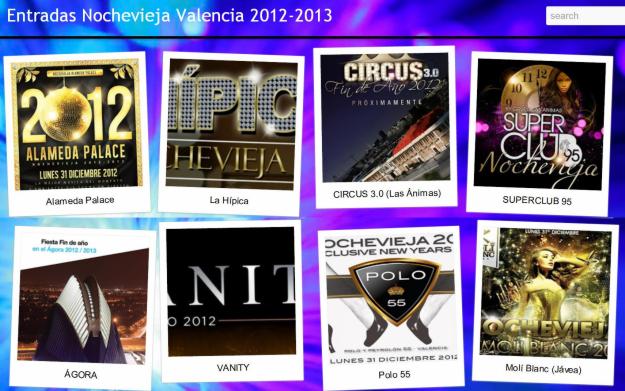 Entradas Nochevieja Valencia 2012