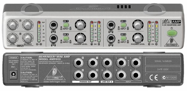 AMPLIFICADOR DE AURICULARES BEHRINGER AMP800