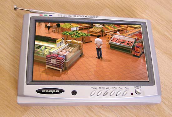 Televisor LCD portátil de Zaapa , tipo monitor de 7 pulgadas panoramico