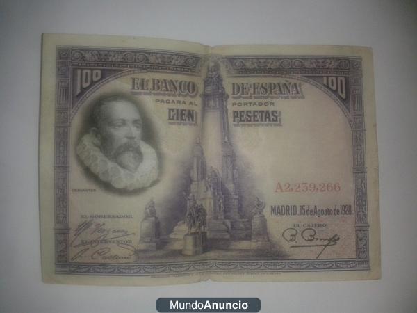 vendo billete 100 pesetas