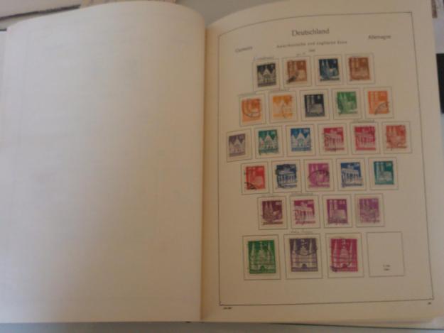 Colección de sellos de Alemania. Zonas de ocupacion y el Sarre