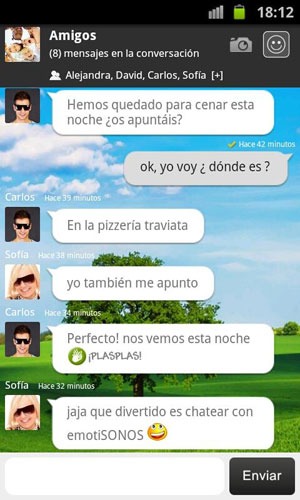 Nueva versión de TwinMobile, la app gratuita española de mensajería instantánea.