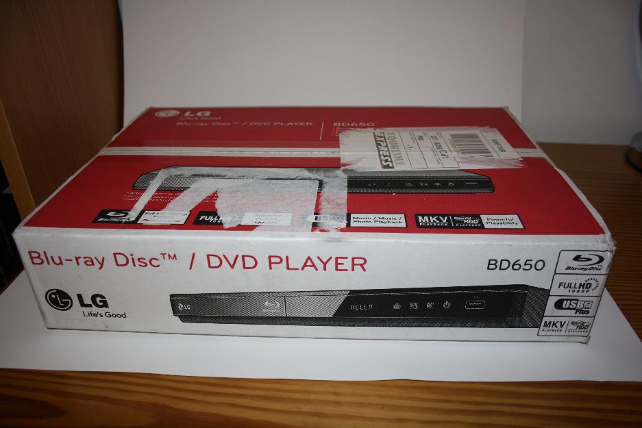 Lector BLU-RAY y DVD (también otros formatos) marca LG - NUEVO