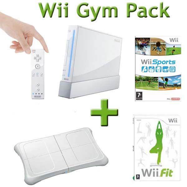 Wii con Wii Sports y Wii Fit (Wii Gym Pack)