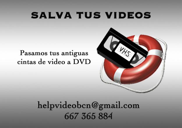 Pasamos tus antiguas cintas video VHS a DVD